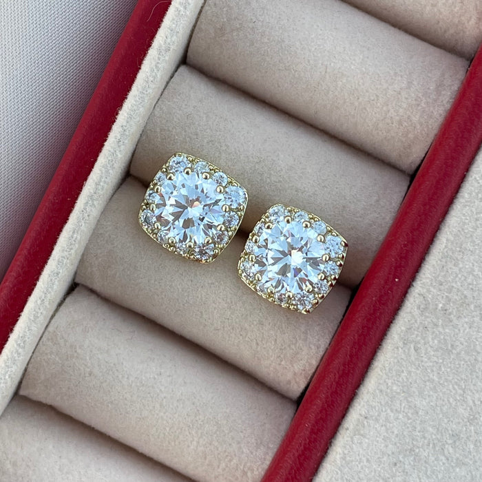 Pendientes Diamond cuadrados