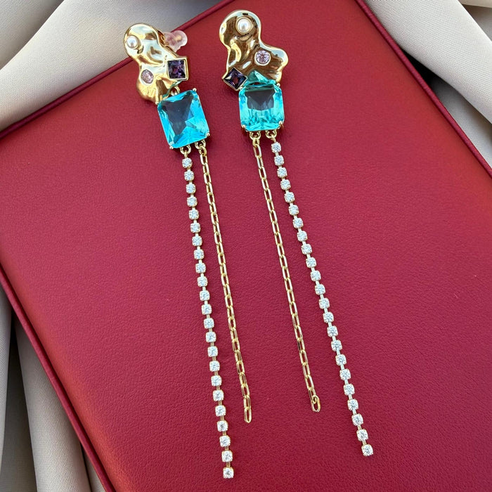 Pendientes Serenity turquesa