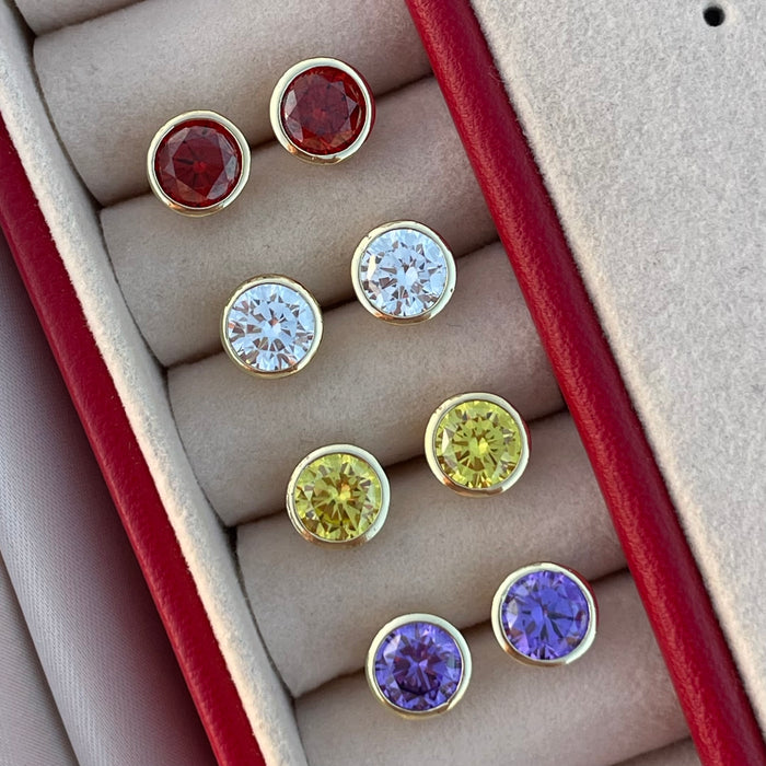 Pendientes Diamantes de colores