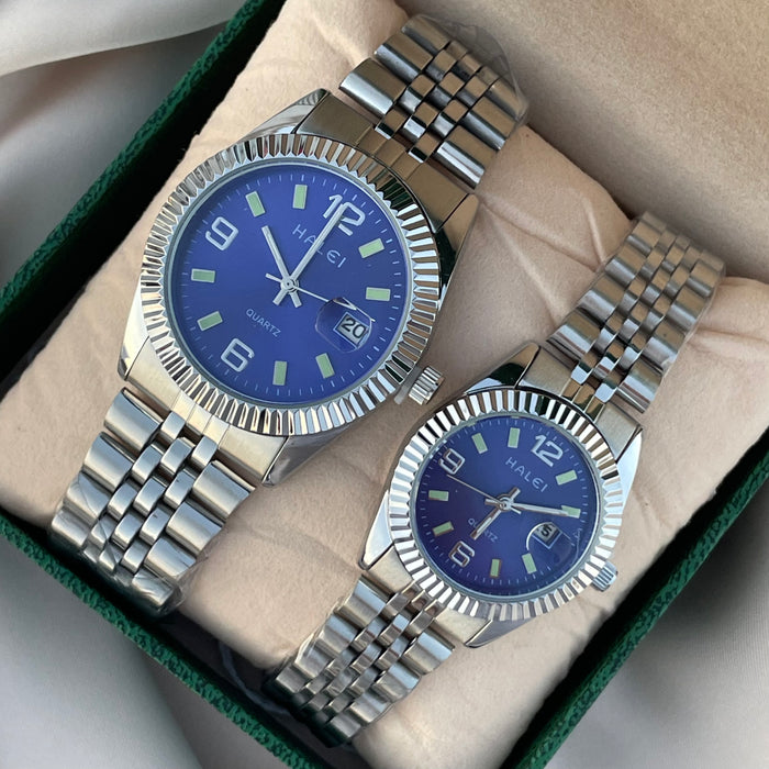 Reloj Rols plata azul