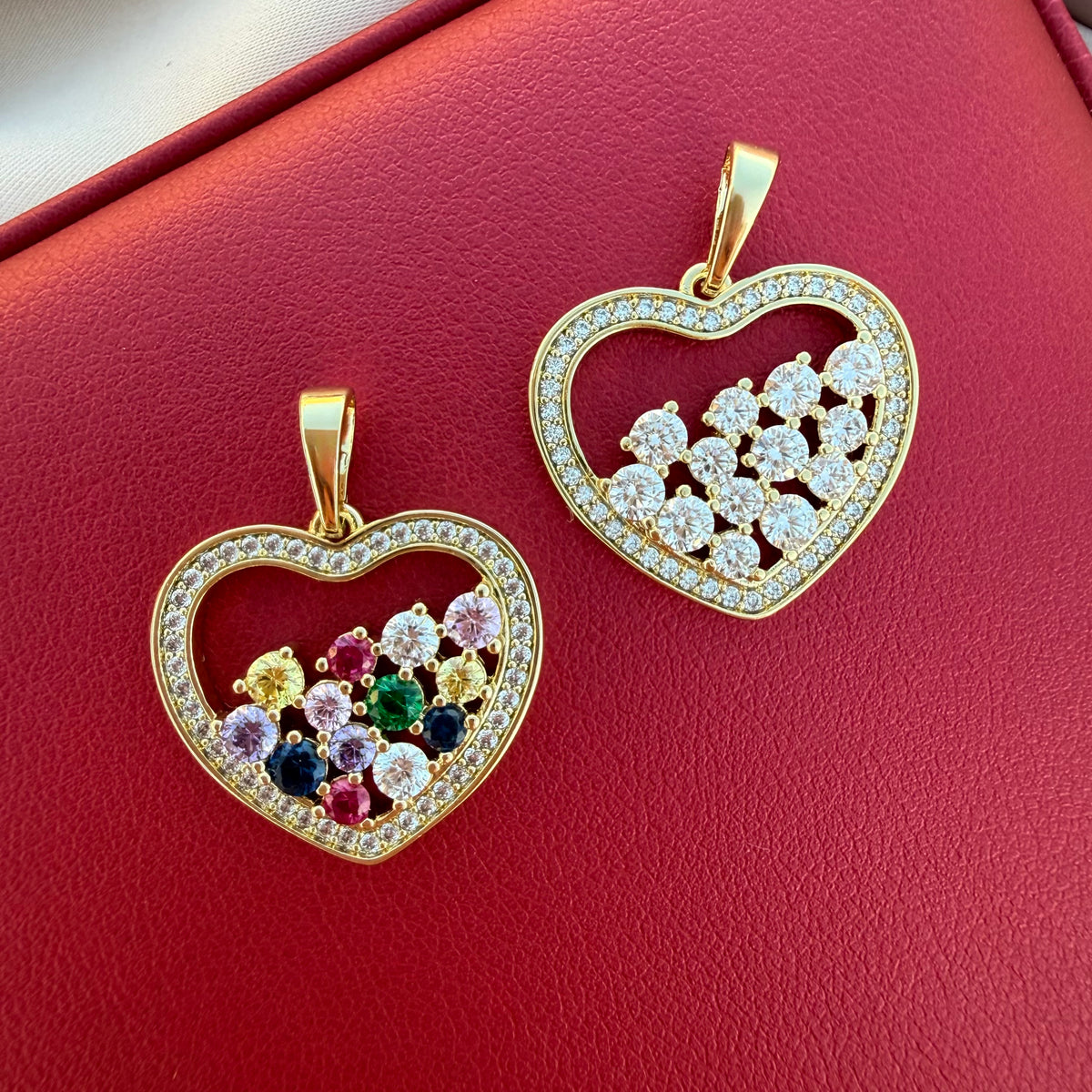 Dije Corazón diamantina