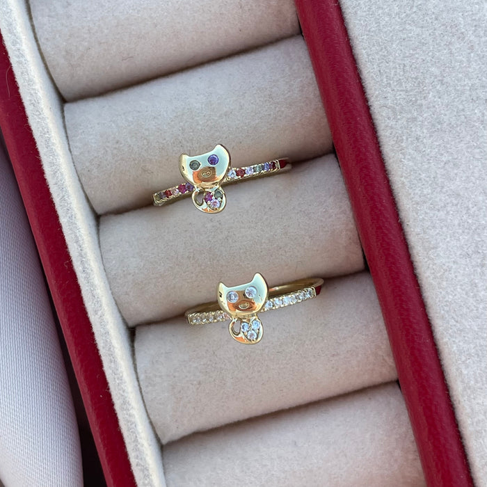 Anillo Midi Gato