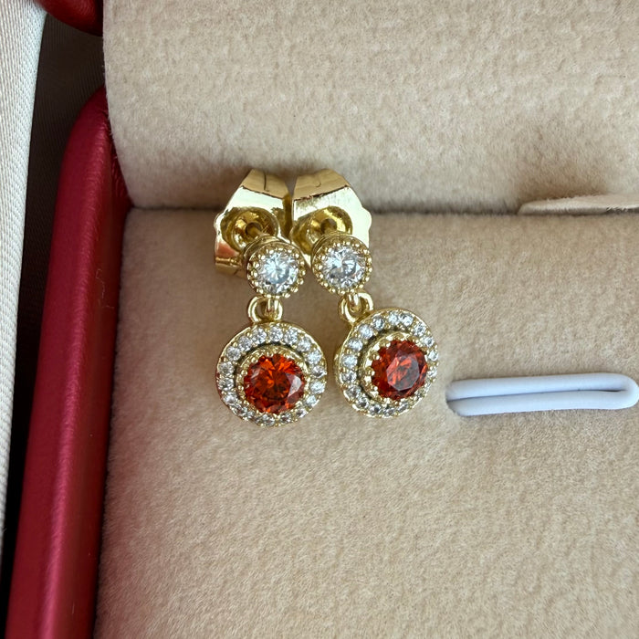 Pendientes Diamant rubí