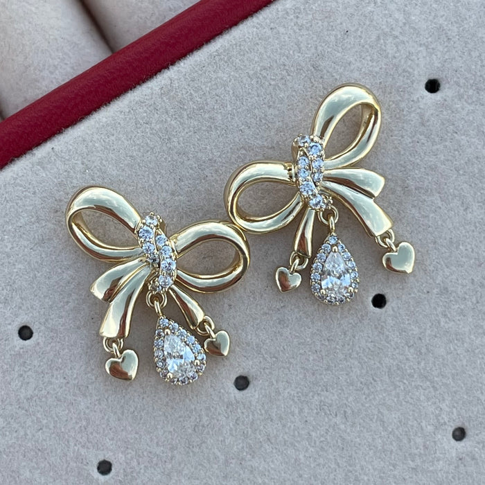 Pendientes Lazo cristal