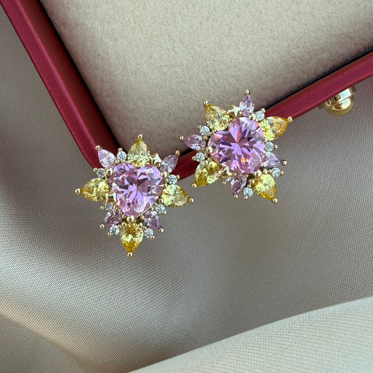 Pendientes Amore rosa