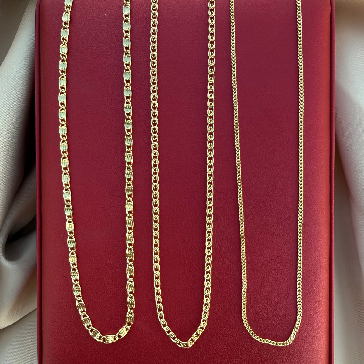 Cadenas Oro 14K laminado