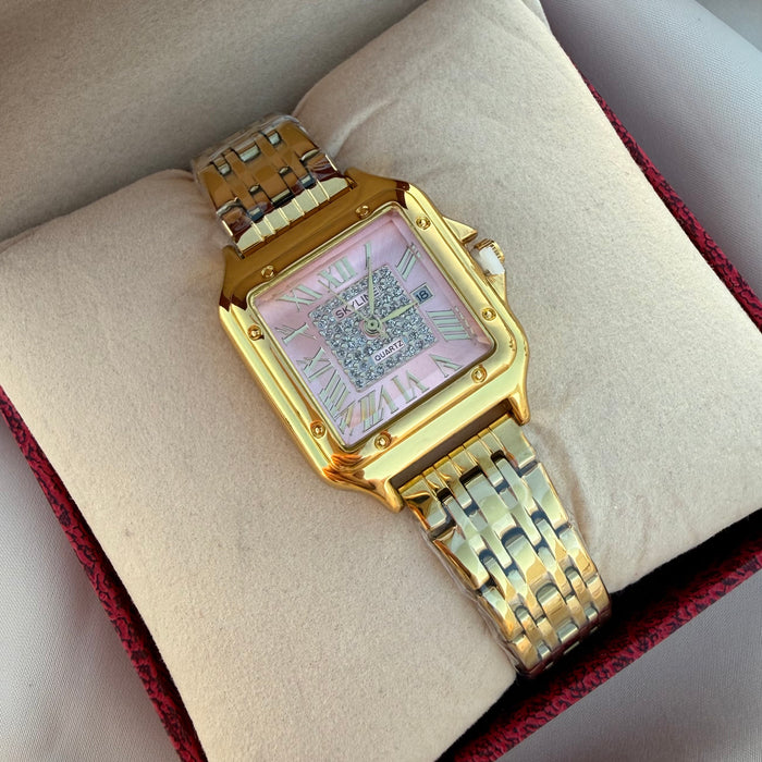 Reloj Carti dorado rosa