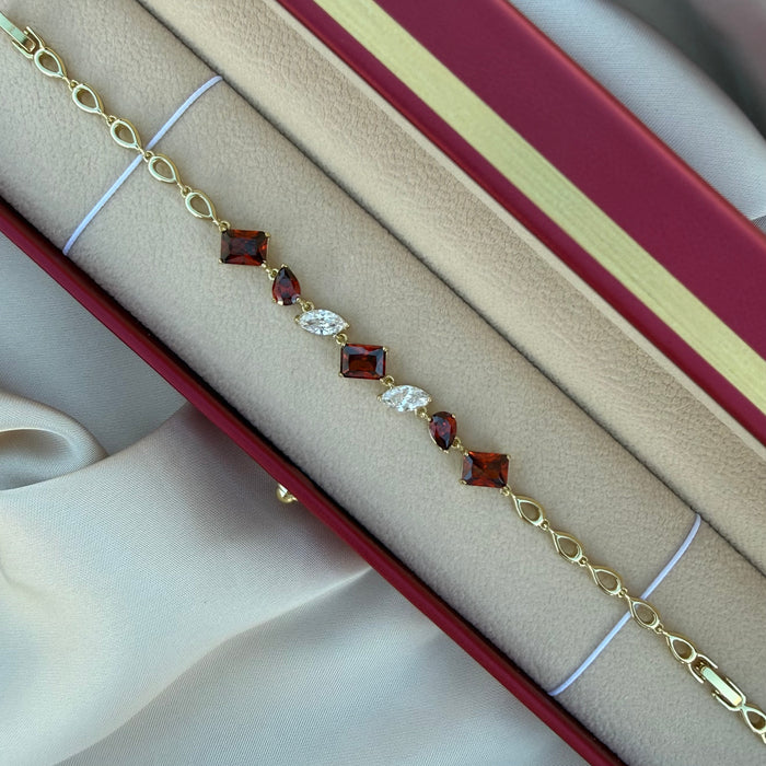 Pulsera Valentina rubí