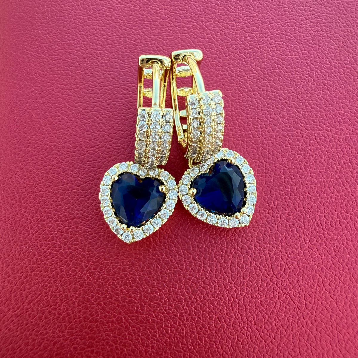 Pendientes Amor Azul zafiro