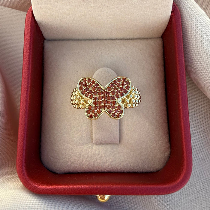 Anillo Mariposa naranja