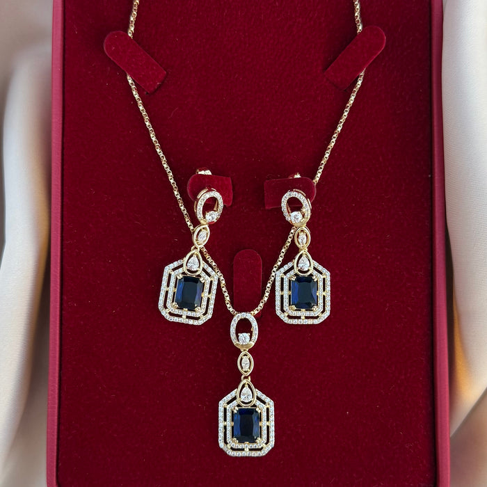 Conjunto Diamant azul zafiro