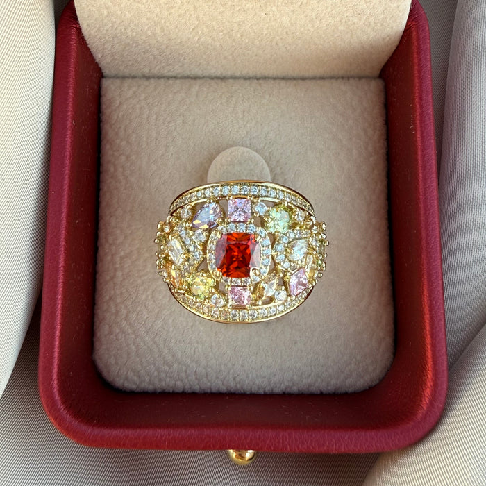 Anillo Gema multicolor