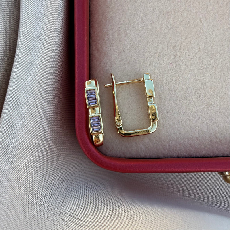 Pendientes Fine lila