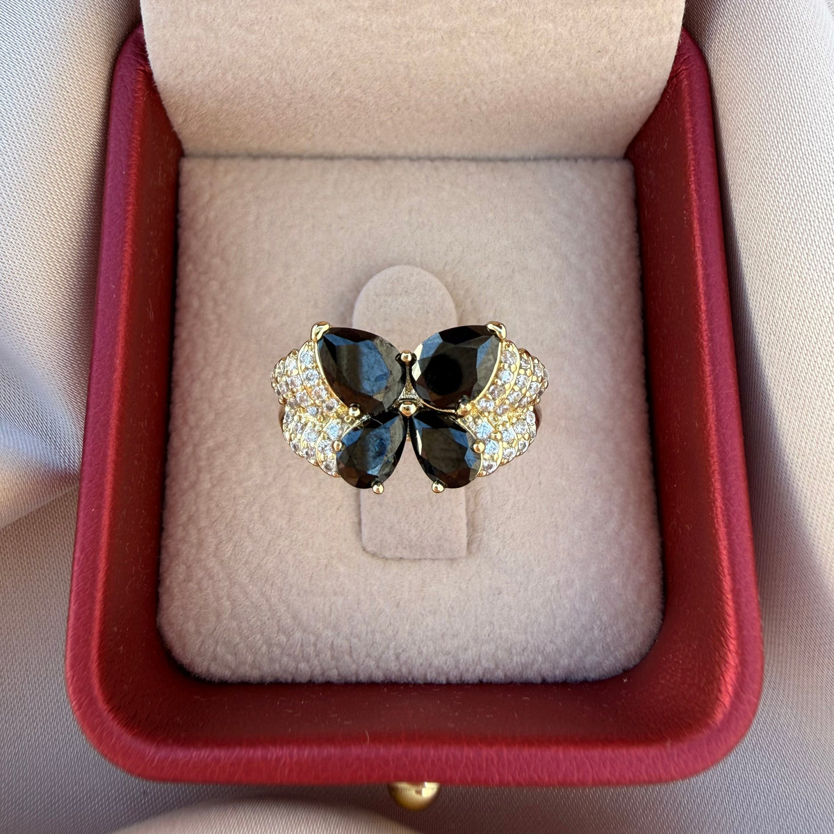 Anillo Mariposa negro