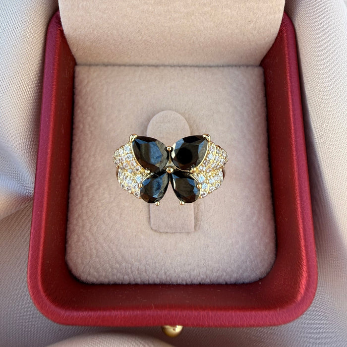 Anillo Mariposa negro