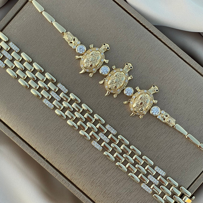 Pulseras Oro 14K laminado