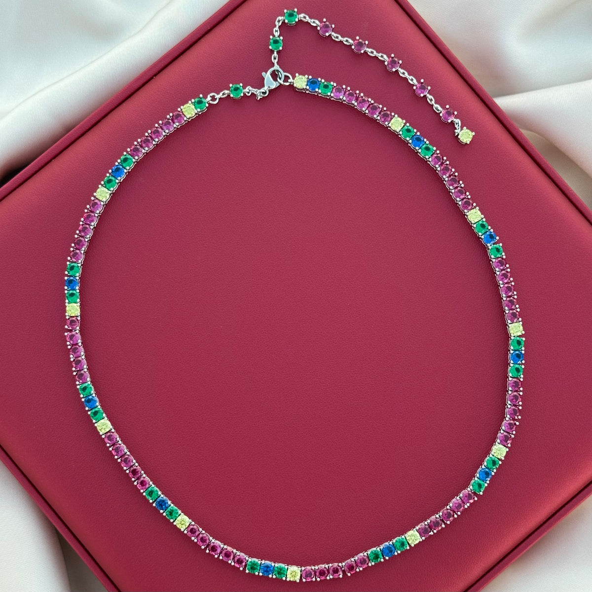 Gargantilla Diamantes multicolor