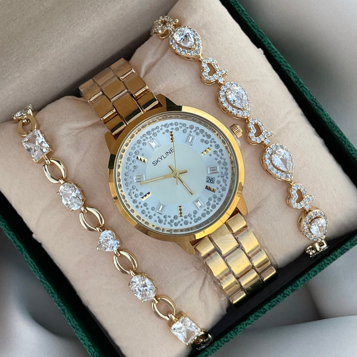 Reloj Brilliant dorado