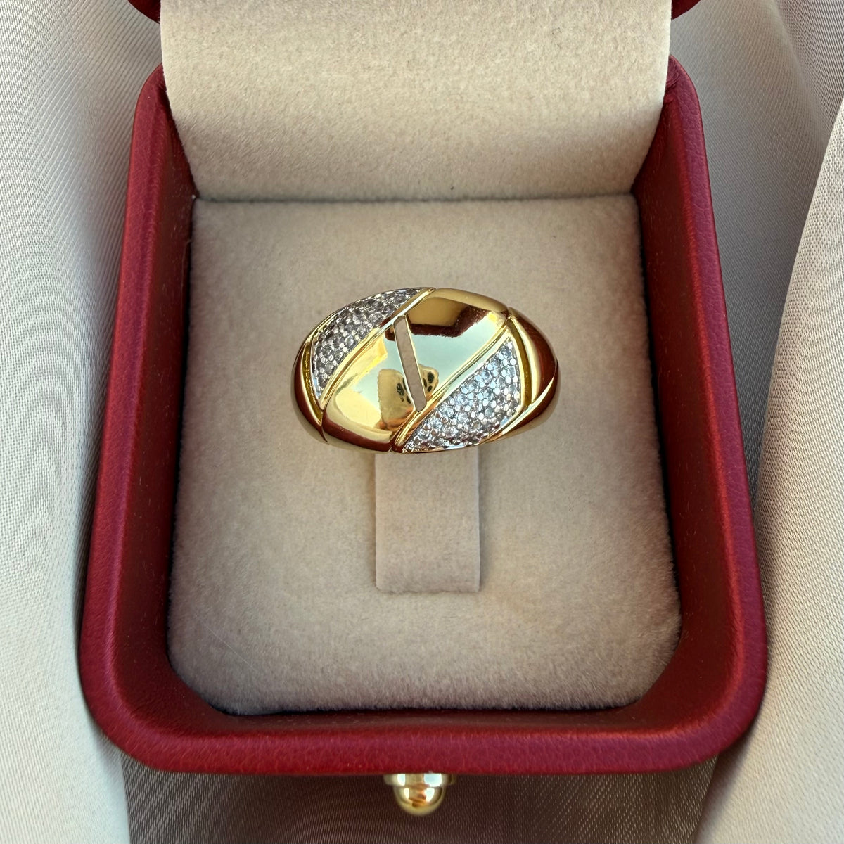 Anillo Gold bicolor