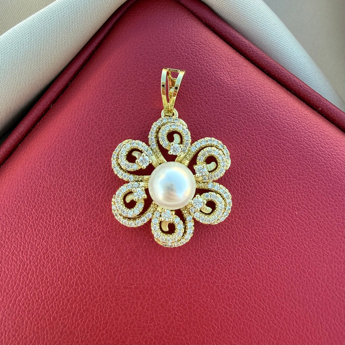 Dije Flor aperlada
