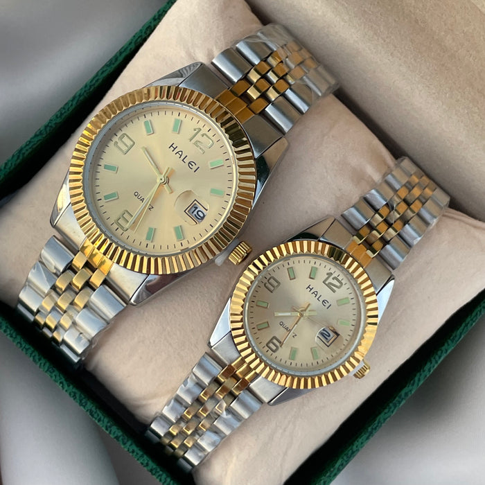 Reloj Rols bicolor dorado