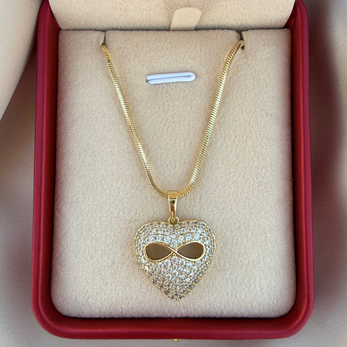 Collar Corazón infinito