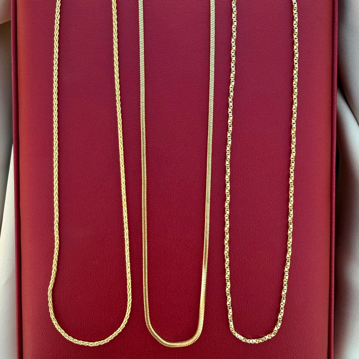 Cadenas Oro 14K laminado