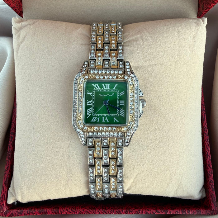 Reloj Carti bicolor verde