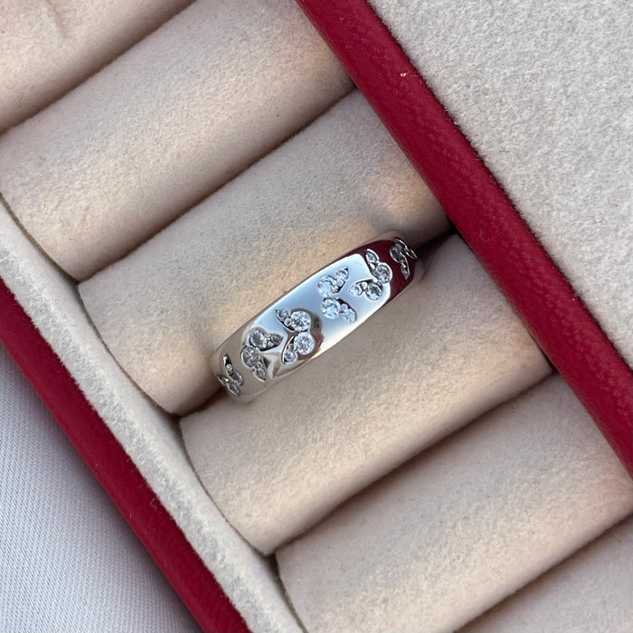 Anillo Mariposa Oro blanco
