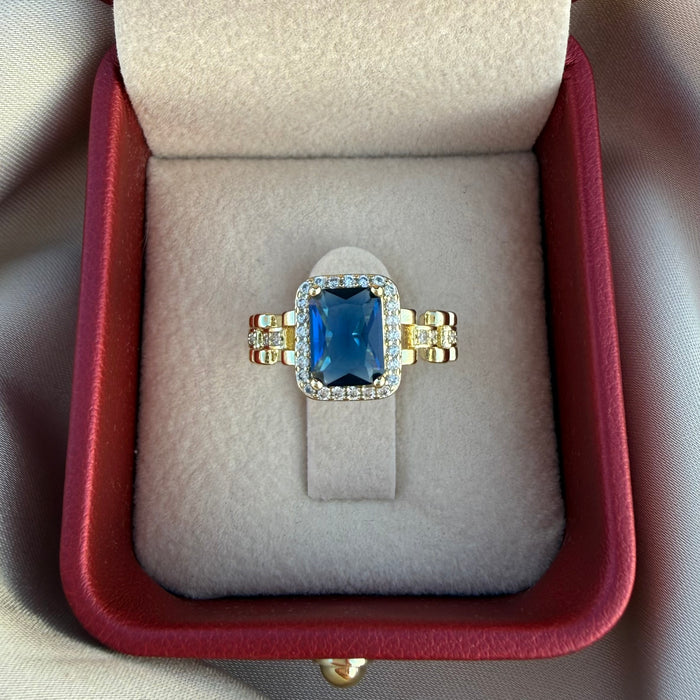 Anillo Radiant azul