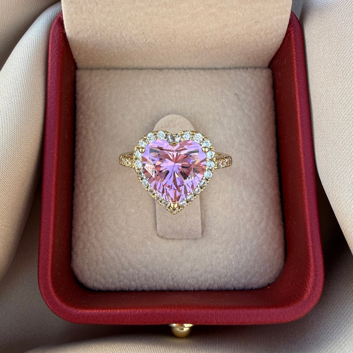 Anillo Corazón rosa