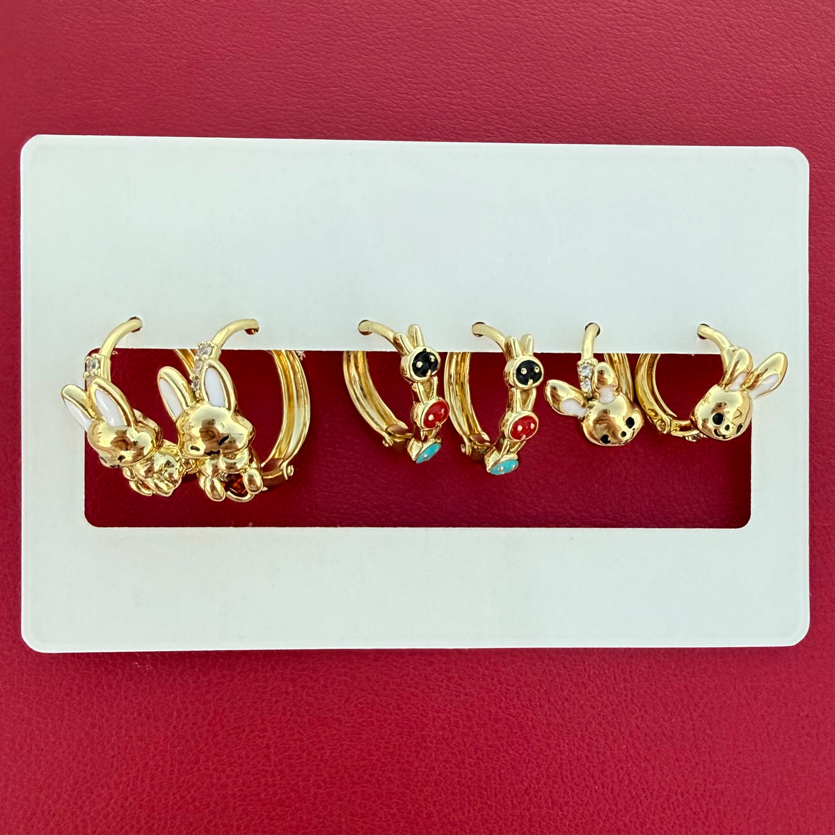 Pack pendientes Conejo