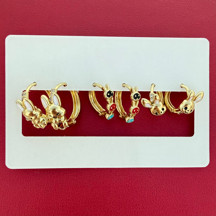 Pack pendientes Conejo