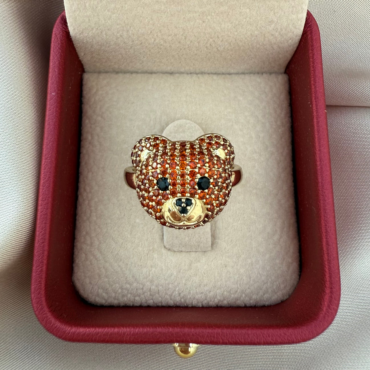 Anillo Oso rubi
