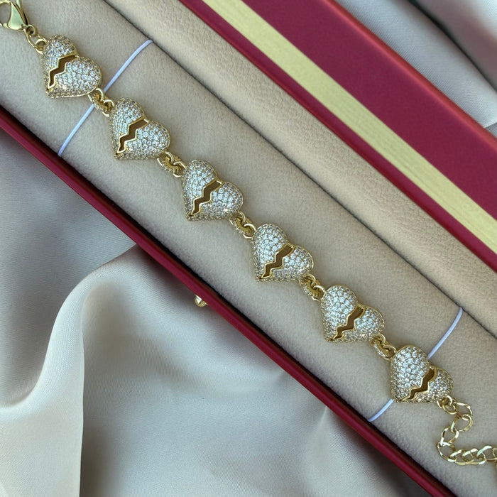 Pulsera Corazón roto