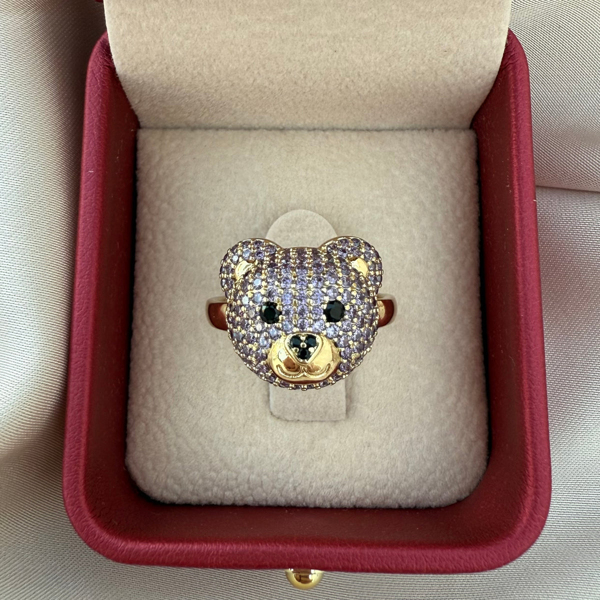 Anillo Oso lila