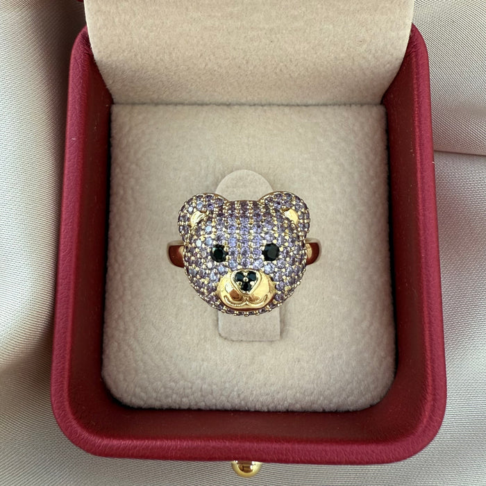Anillo Oso lila