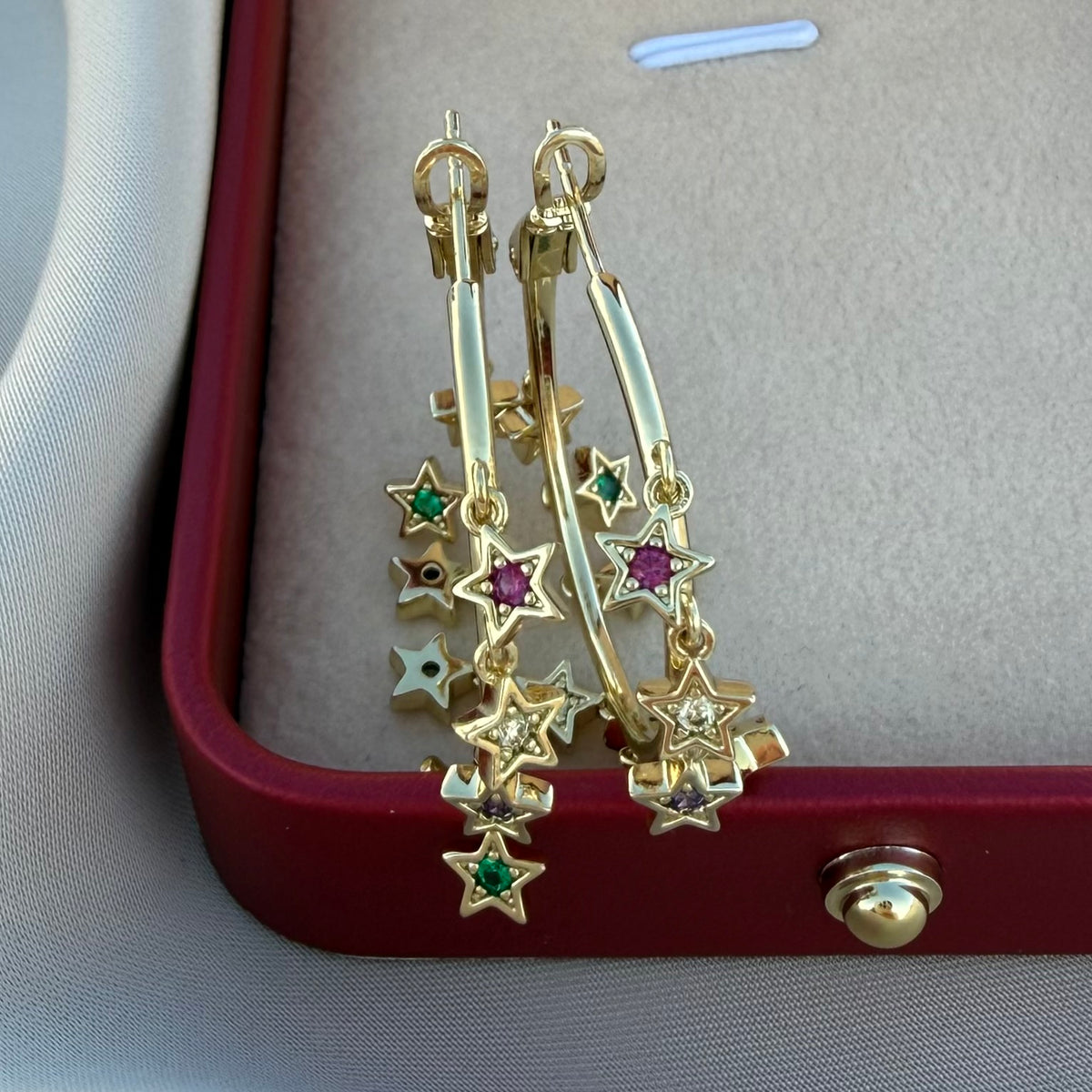 Argollas Estrella multicolor