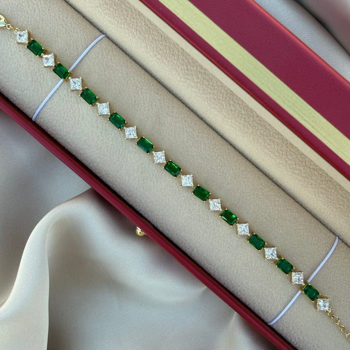 Pulsera Gold esmeralda