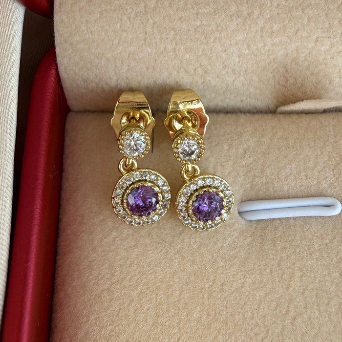 Pendientes Diamant lila