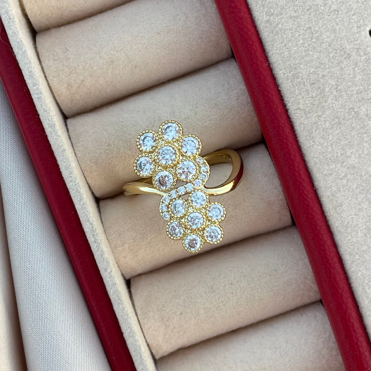 Anillo Doble Flor