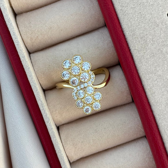 Anillo Doble Flor