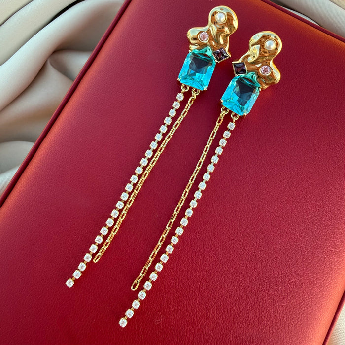 Pendientes Serenity turquesa