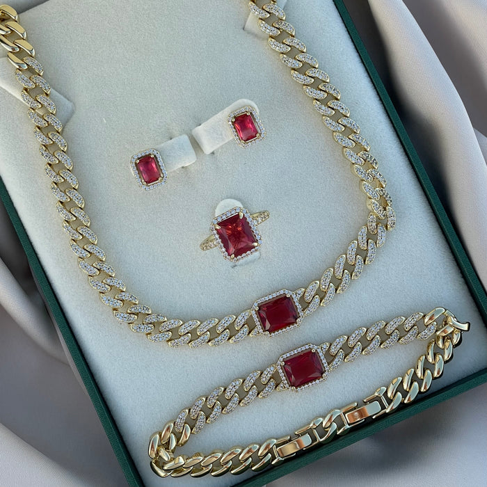 Conjunto Mónaco rubi