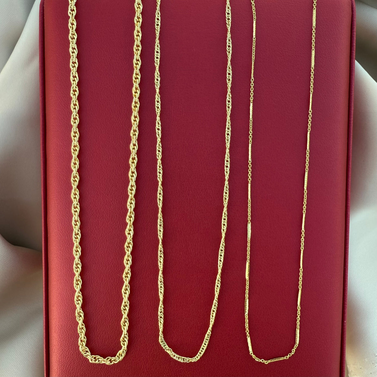 Cadenas Oro 14K laminado