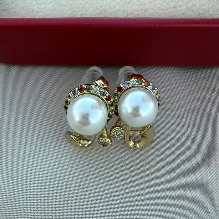 Pendientes Perlas multicolor