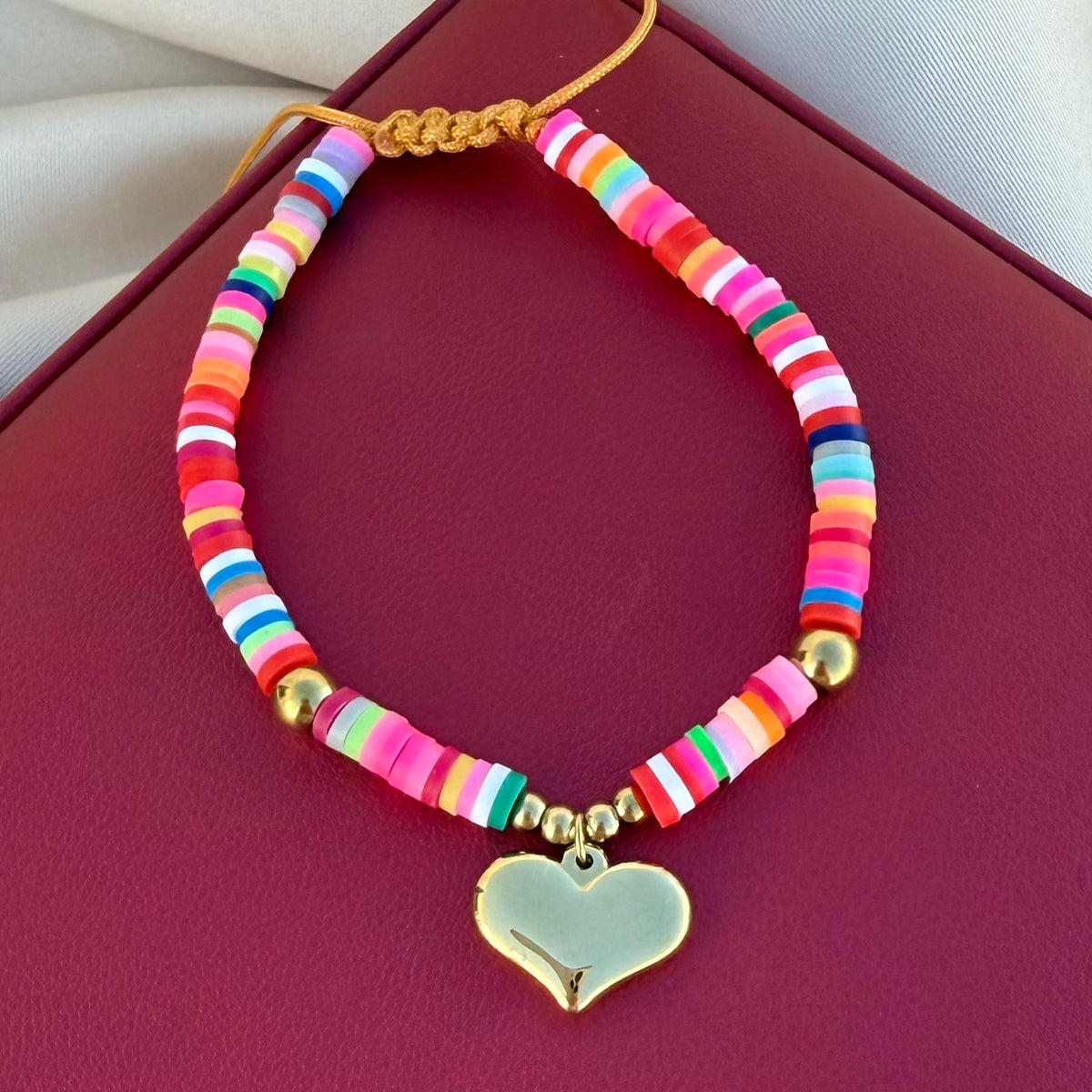 Pulsera Corazón multicolor