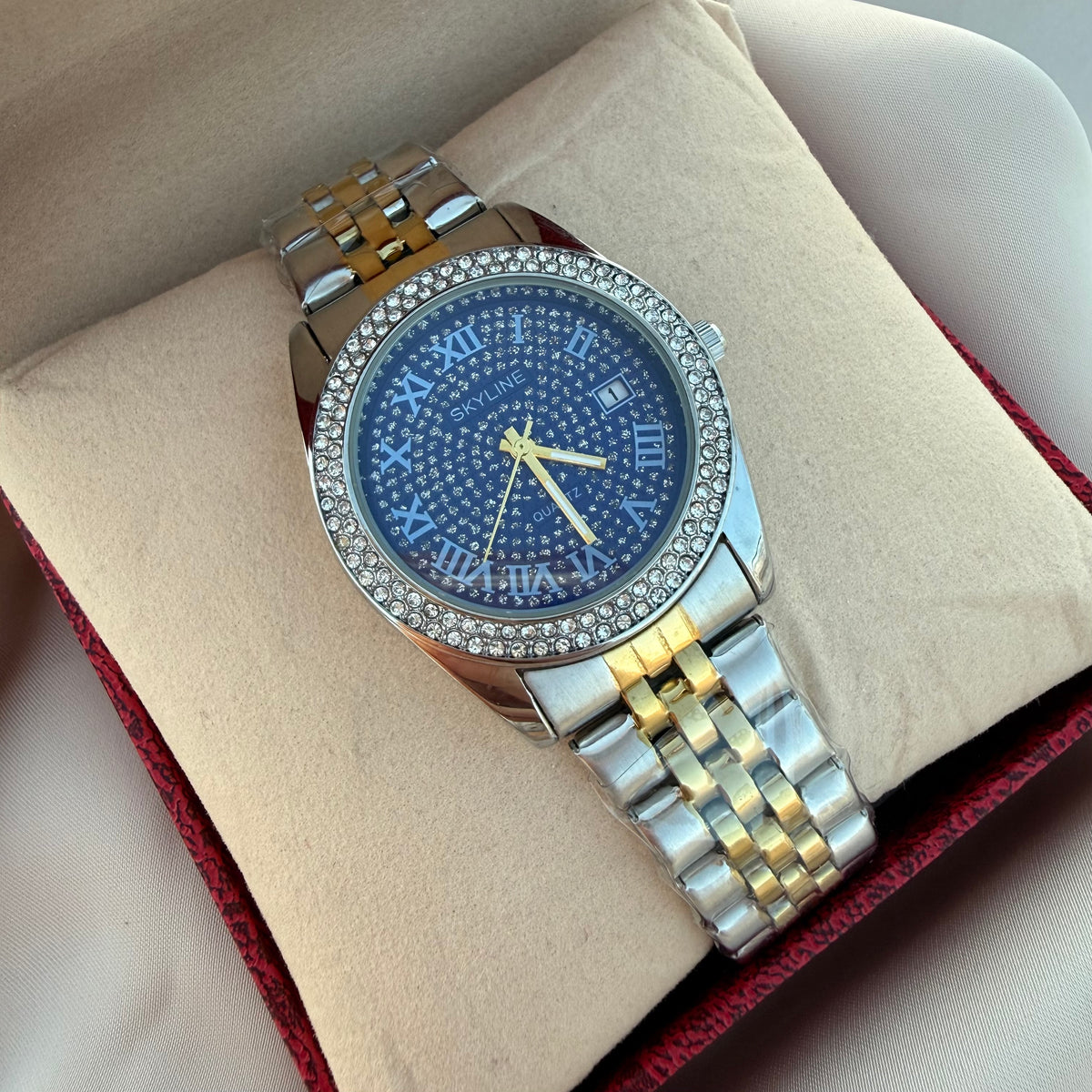 Reloj Rols bicolor azul