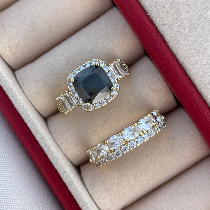 Anillo Brilliant negro