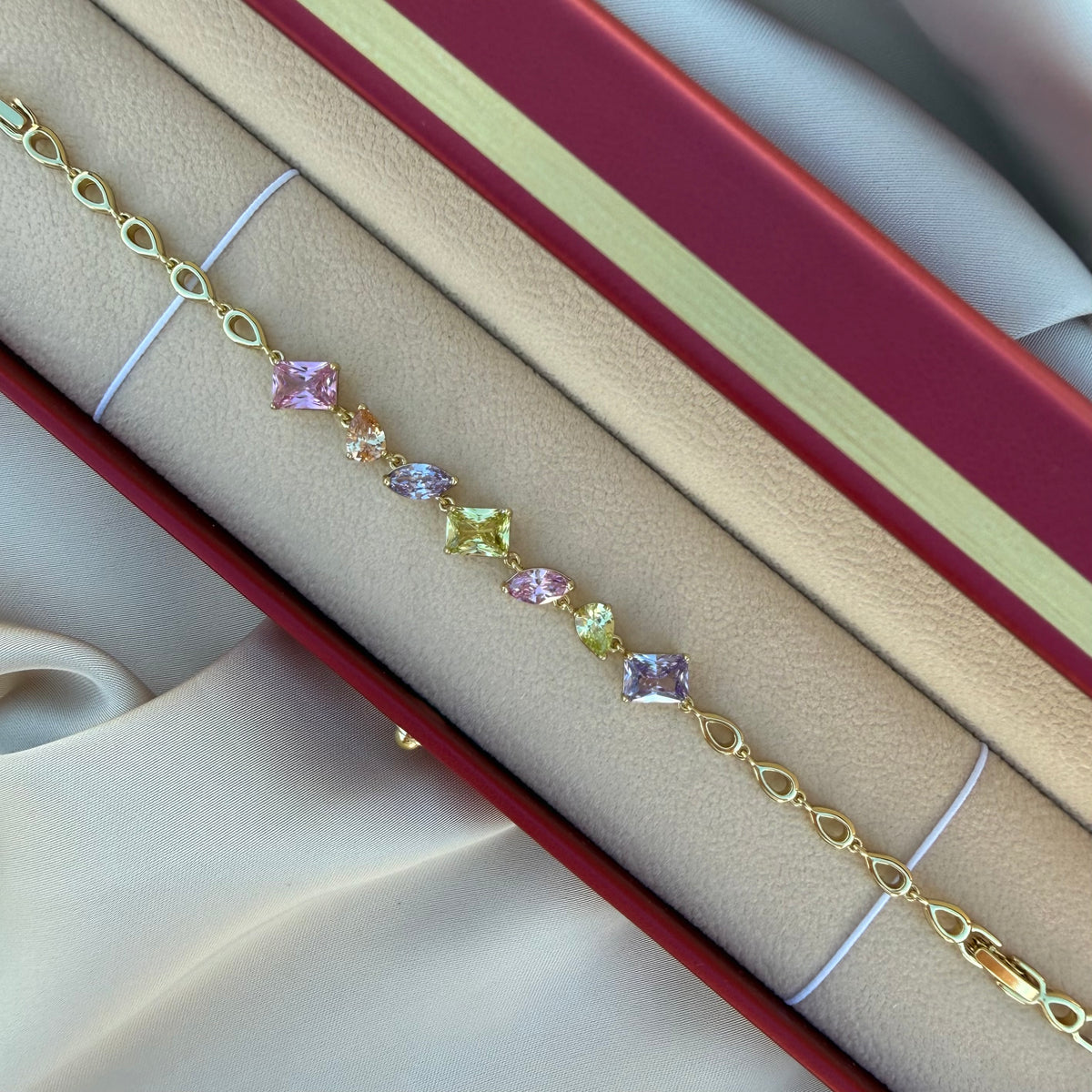 Pulsera Valentina multicolor claro